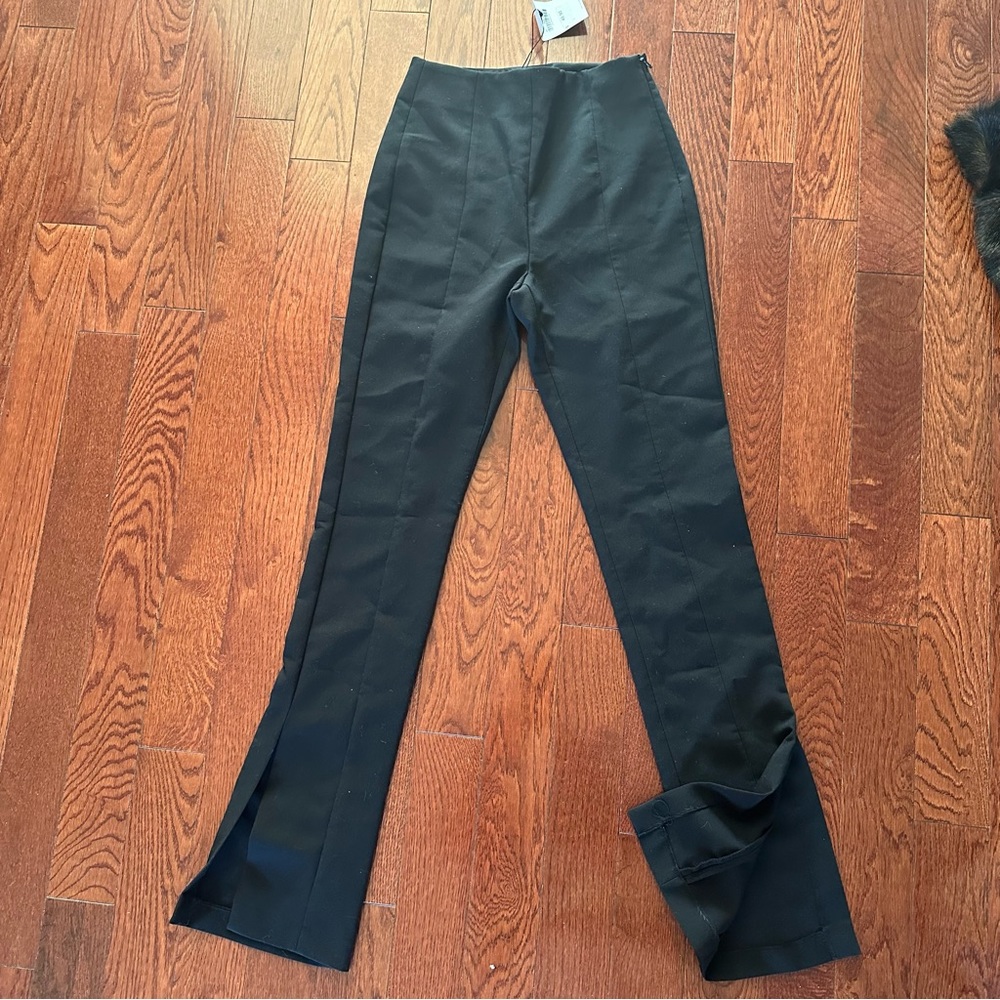 ZARA side split hem pants